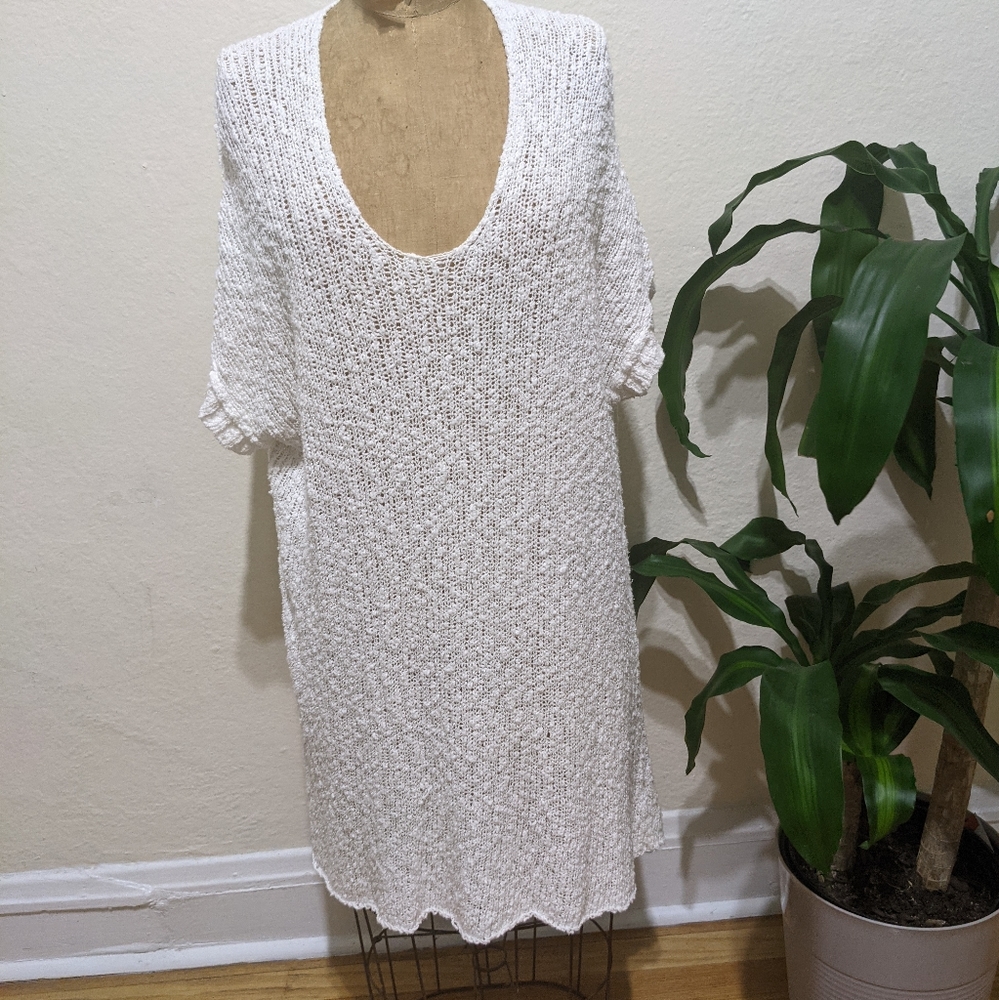Free people knit white dress/tunic